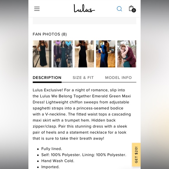 NWT Lulus maxi dress - Picture 3 of 7